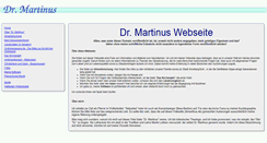 Desktop Screenshot of drmartinus.de
